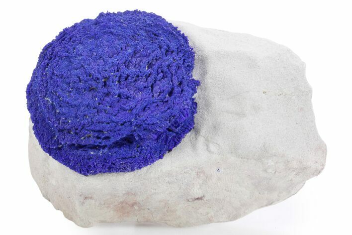 Vibrant Blue Azurite Sun on Siltstone - Australia #361155